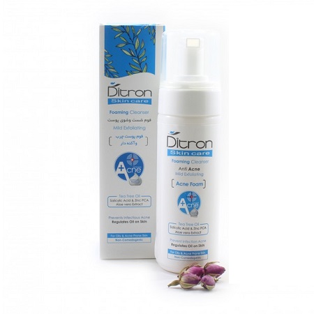 1 فوم شستشوی پوست چرب و آکنه ای دیترون 